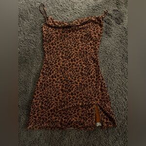 Shein leopard print dress